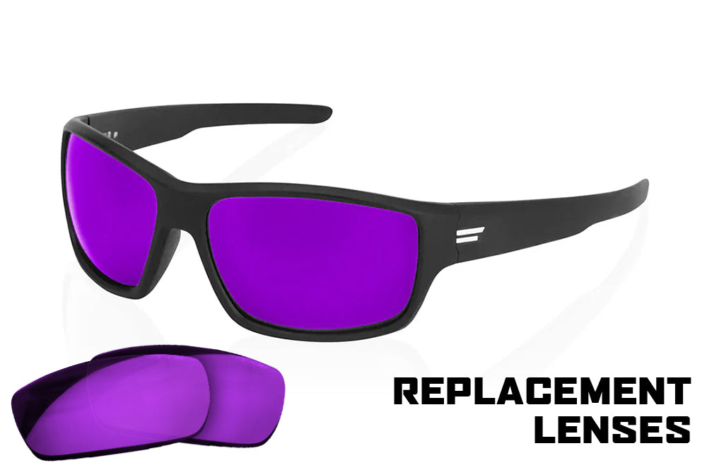 Verres Polarisés IKON De Remplacement Pour Costa Del Mar Cortez – Violet Miroir – Protection UV 100% – Haute Résistance