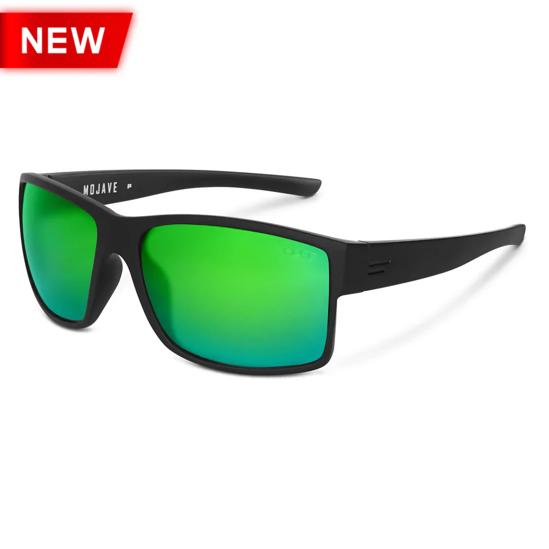TOROE Matte Black TR90 Sunglasses - Polarized Polycarbonate Lens & Hydrophobic Coating