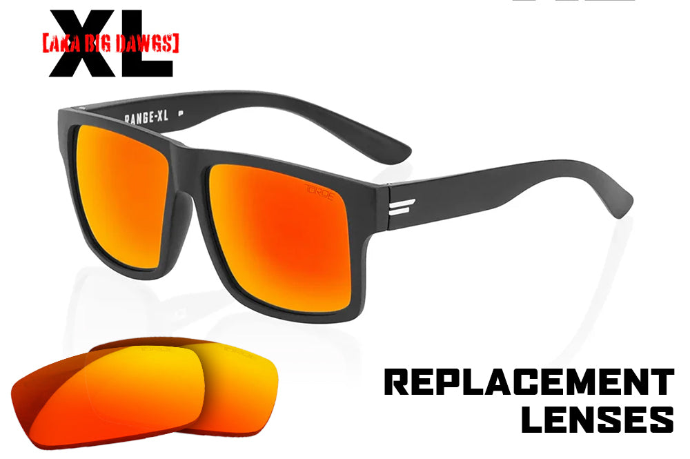 Fire Red Mirror: Replacement Lenses – TOROE Performance Eyewear