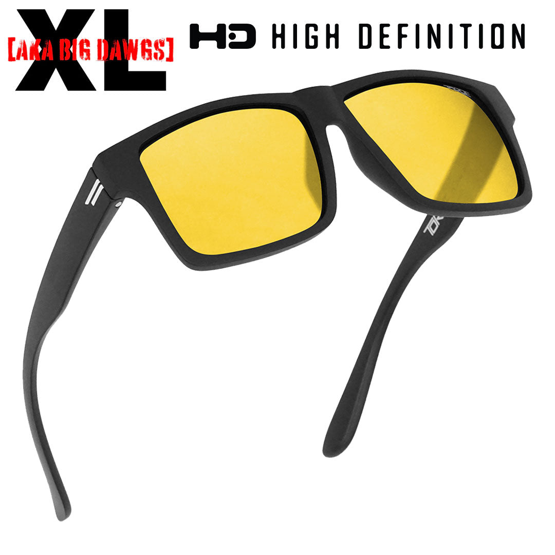 goggles for driving at night XL Extra Large Yellow Day & Night Driving Sunglasses Polarized Anti-Glare Shatter Resistant Scratch Resistant TR90 Frame Durable Work Driving Glasses
