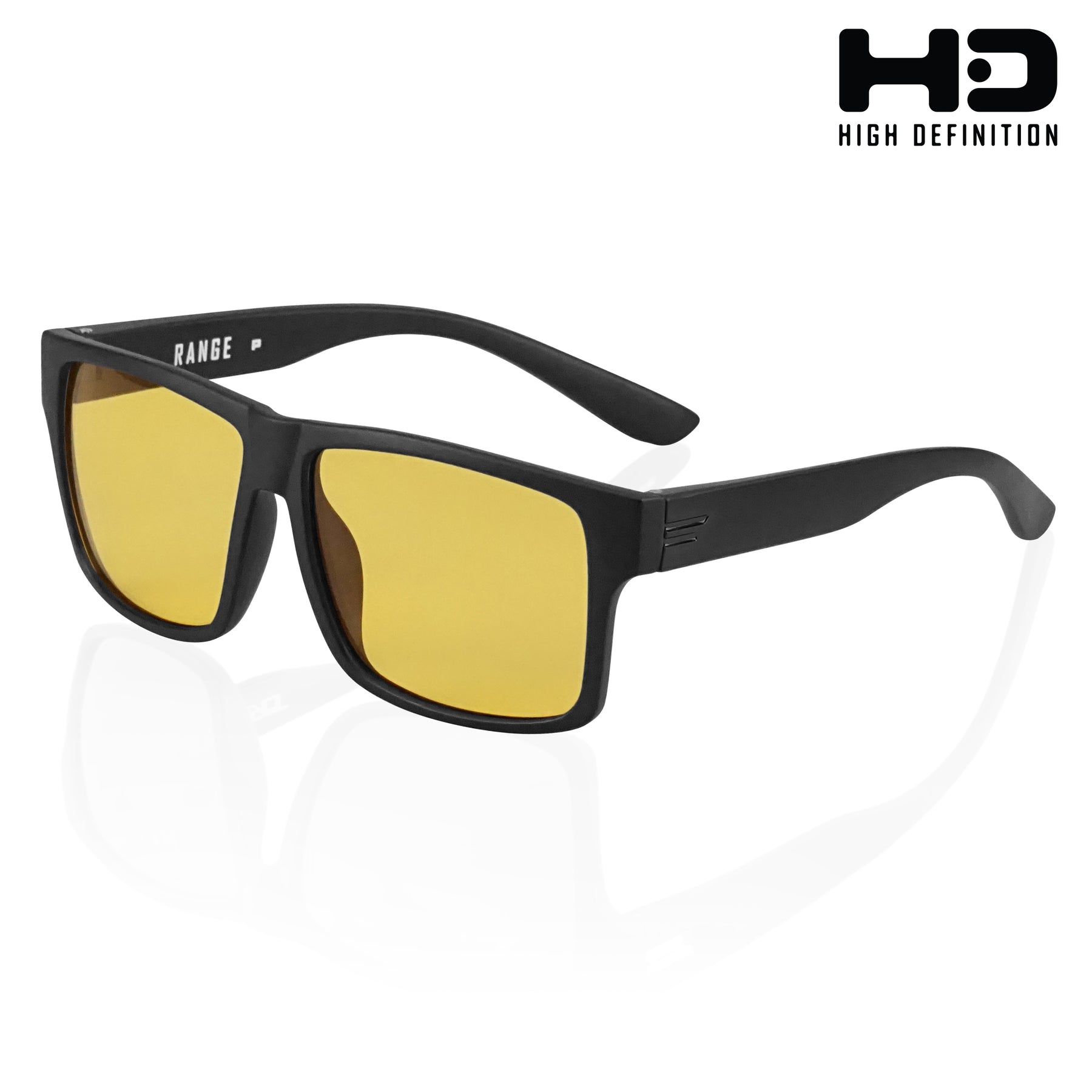 High Definition Sunglasses Night Driving Low Light Range HD Polarized White / HD Yellow